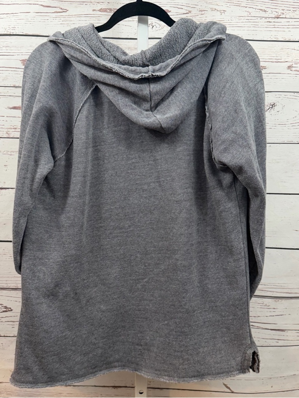 Ocean Drive Santa Cruz CA Gray Hoodie with Pastel Floral Graphic Medium - Picture 4 of 8
